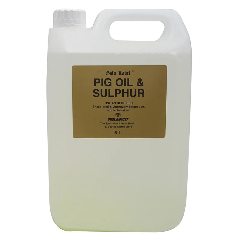 Gold Label 5lt Pig Oil and Sulphur in Gold