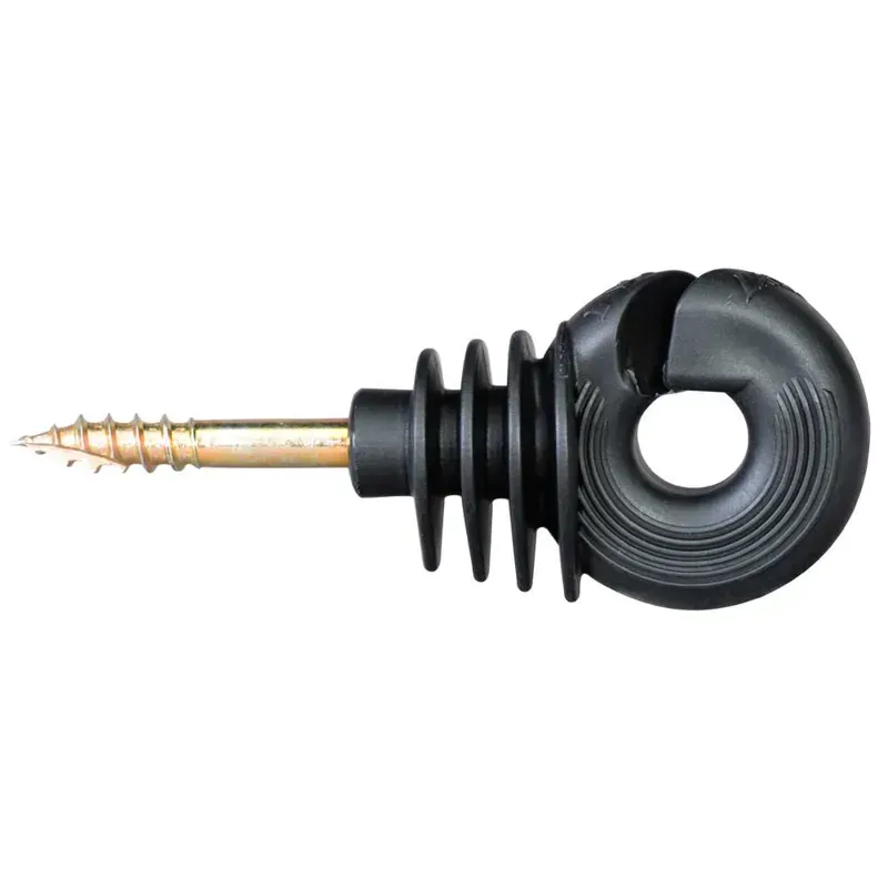 Agrifence Pack of 100 HPX Ring Insulator in Black