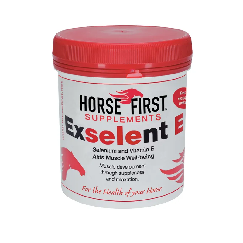 Horse First 1kg 3 Pack Exselent E Supplement in White