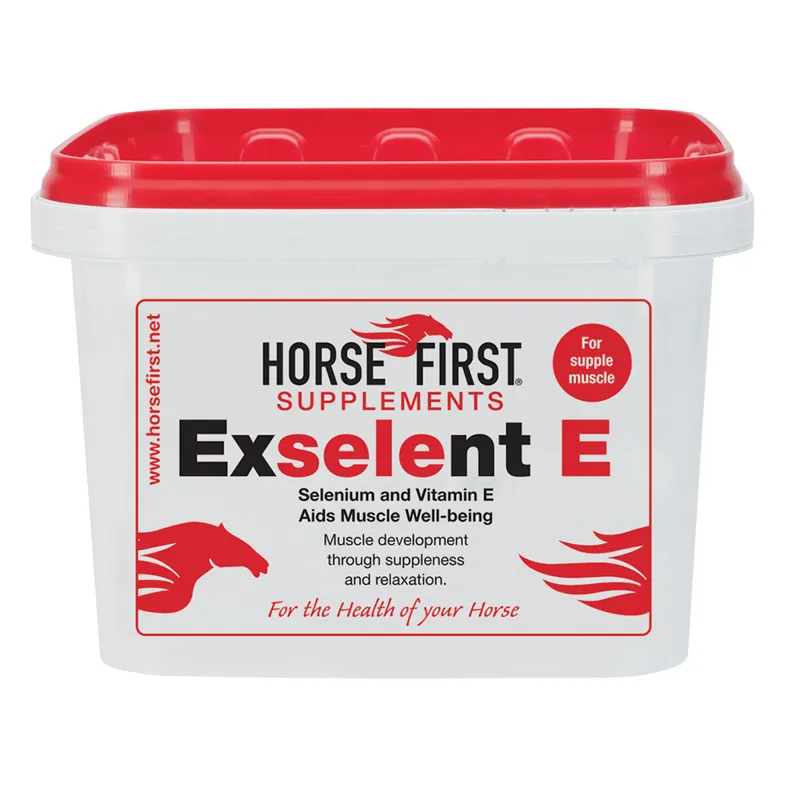 Horse First 3kg 2 Pack Exselent E Supplement in White