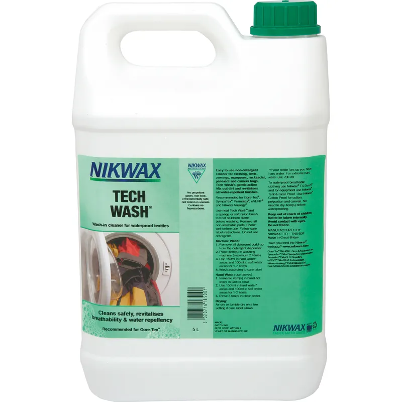 Nikwax 5lt Tech Wash in Green
