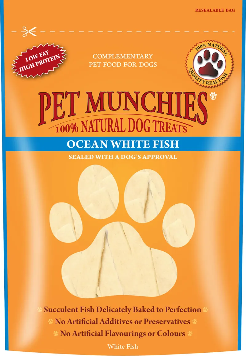 NI Pet Munchies Ocean White Fish - 100 gm x 8 pack