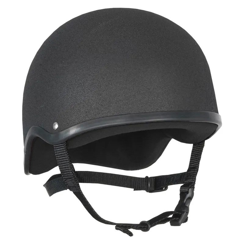 Champion Pro Plus Junior Skull Riding Helmet in Black