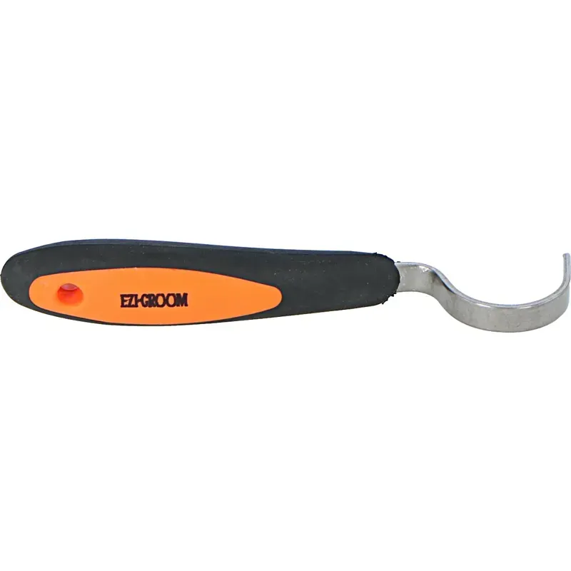 Shires One Size Ezi-Groom Grip Hoof Pick In Orange