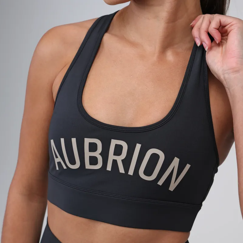 Aubrion React Power Sports Bra in Shadow-3