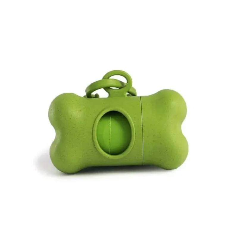 Ancol Paws For The Earth Plastic Free Poop Bag Dispenser in Green-1