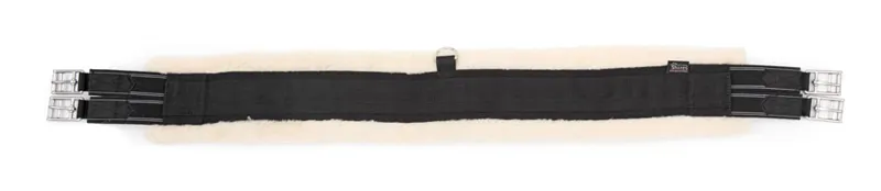 Shires ARMA Fleece Lined Girth in Black - Elastic