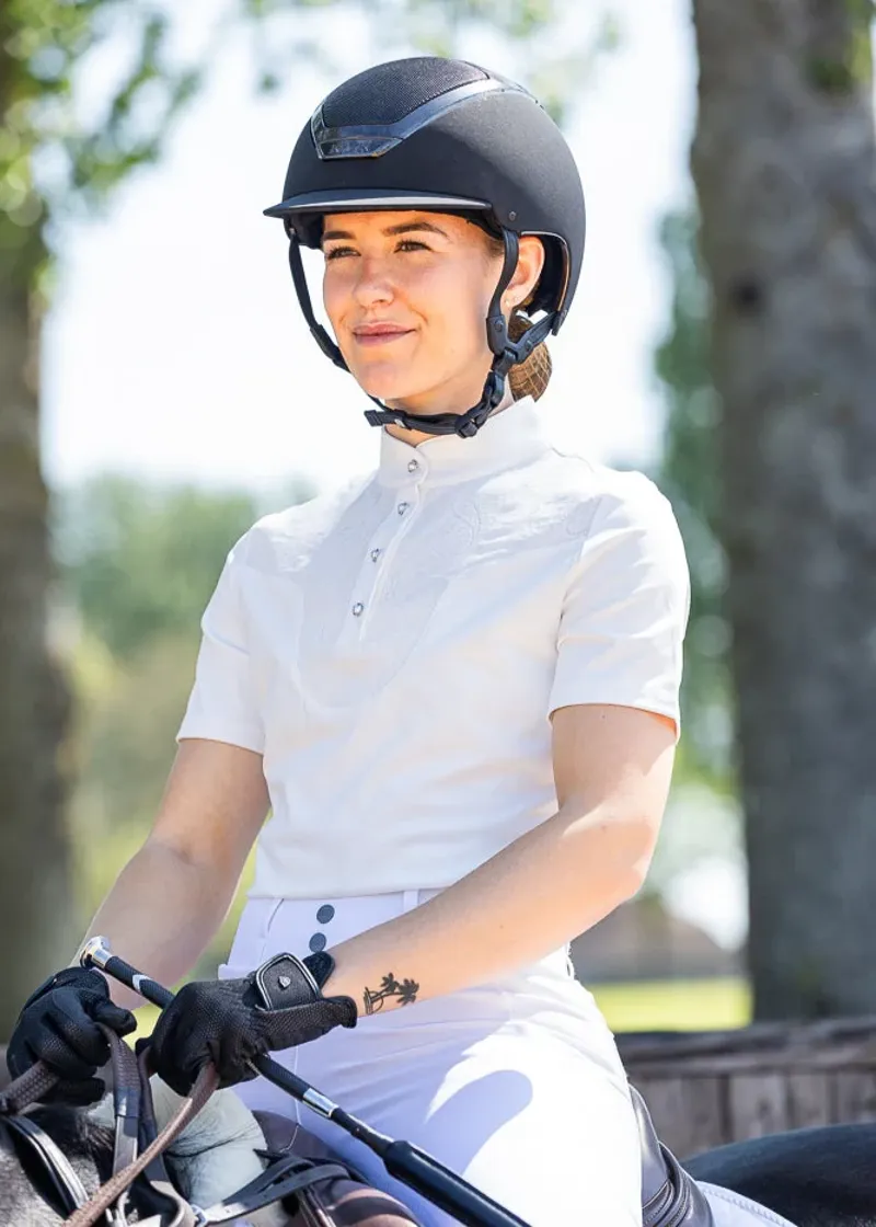 Woof Wear Ladies Vision Competition Shirt in White-2