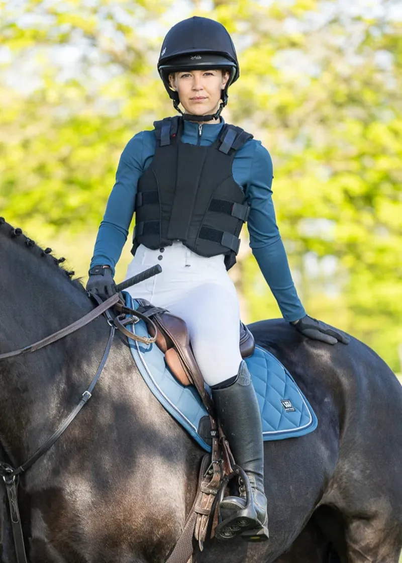 Woof Wear Ladies Long Sleeve Tech Riding Shirt In Petrol Blue-4