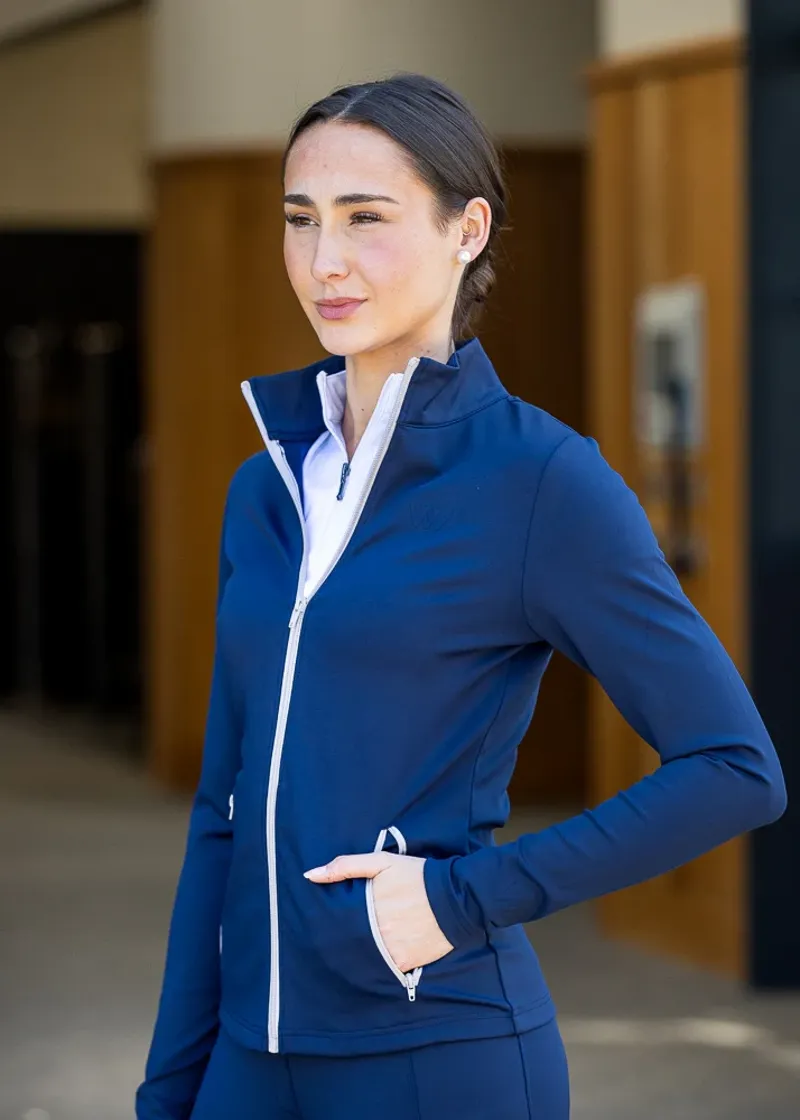 Woof Wear Ladies All Season Training Jacket in Navy-3