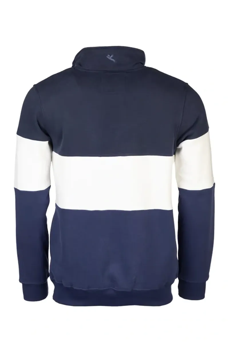 Rydale Byland Men's Sweatshirt - Pheasant in Navy/White/Denim-1