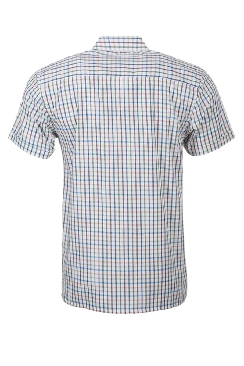 Rydale Men's Short Sleeved Check Shirt in Harvest Light Check-1