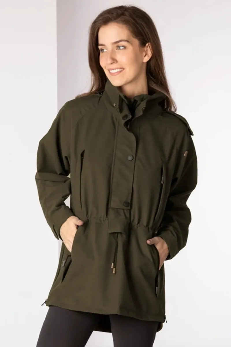Rydale Ladies Danby Long Performance Shooting Smock in Dark Olive
