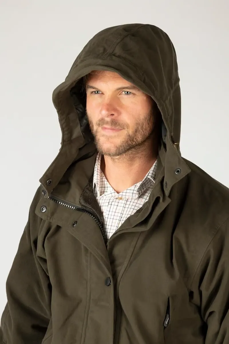 Rydale Danby Mens Long Performance Shooting Smock in Olive-7