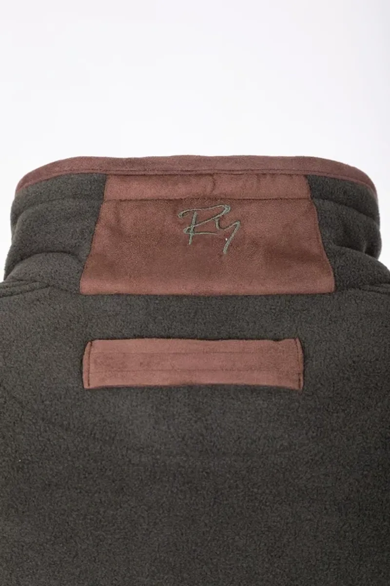 Rydale Men's Huggate Overhead Fleece in Khaki-8