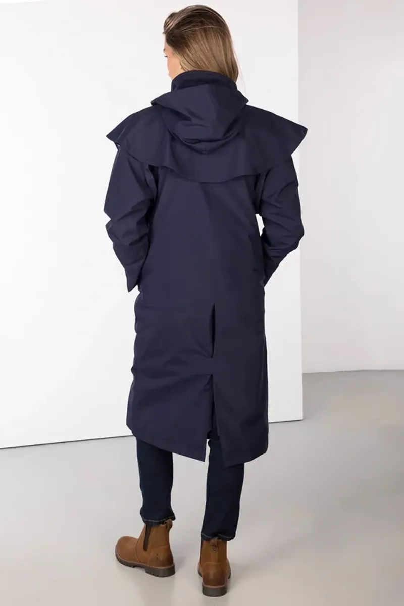 Rydale Ladies Bramham Full Length Coat in Dark Navy-3