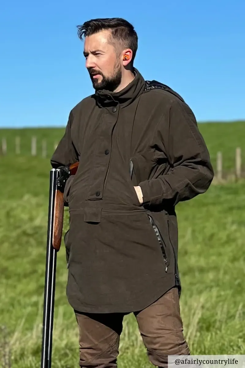 Rydale Danby Mens Long Performance Shooting Smock in Olive-5