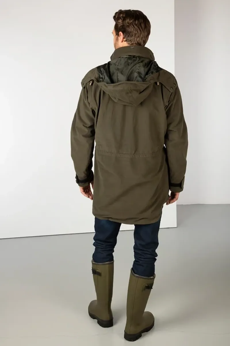 Rydale Danby Mens Long Performance Shooting Smock in Olive-2