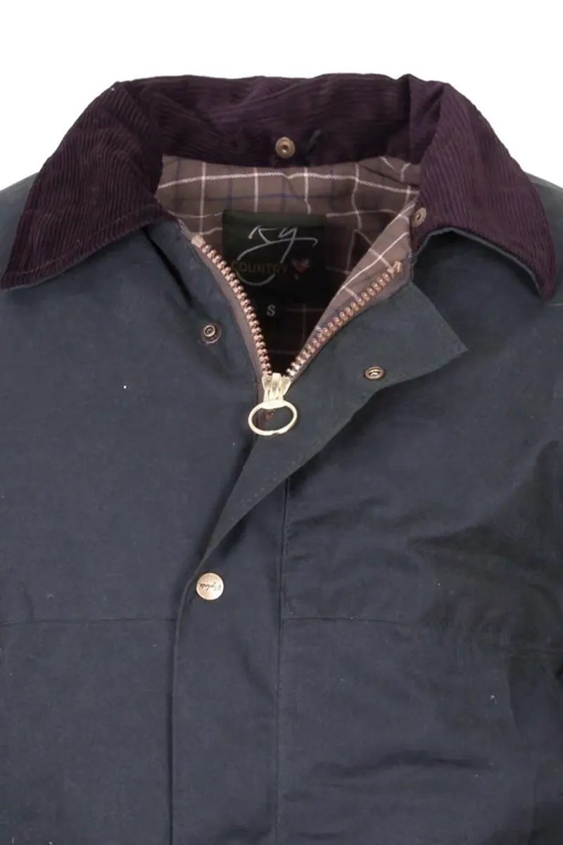 Rydale Thirsk Men's Waxed Jacket in Olive-5