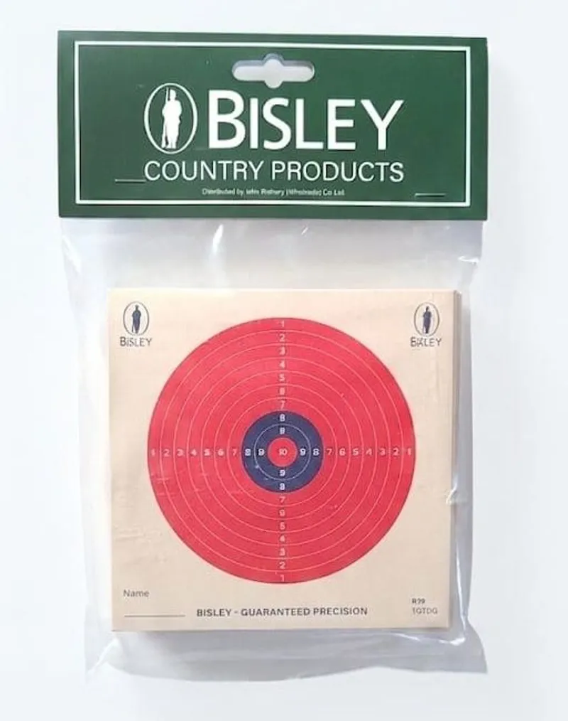 Bisley 14cm Red Day-Glo Targets Heavy Duty Grade 1 Pack of 50-1