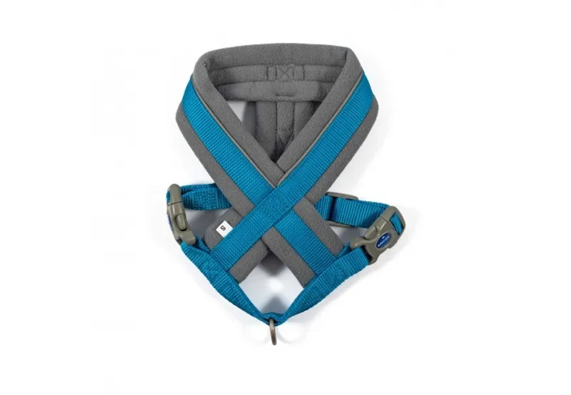 Ancol Viva Padded Dog Harness in Blue-1