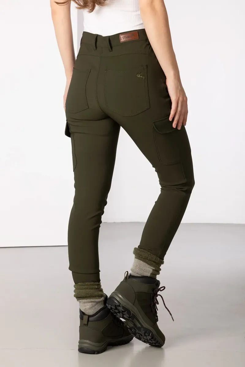 Rydale Aike II Ladies Walking Trousers with Pocket in Khaki-2