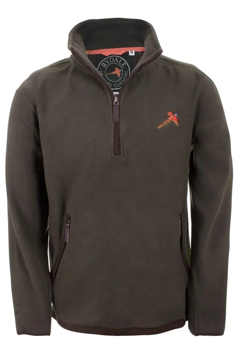 Rydale Gransmoor Men's Half Zip Fleece in Olive