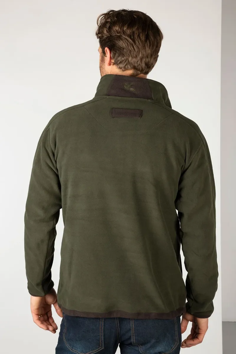 Rydale Gransmoor Men's Half Zip Fleece in Olive-3