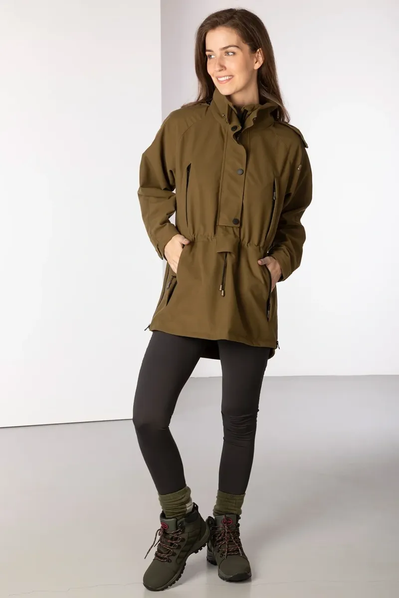 Rydale Ladies Danby Long Performance Shooting Smock in Light Khaki