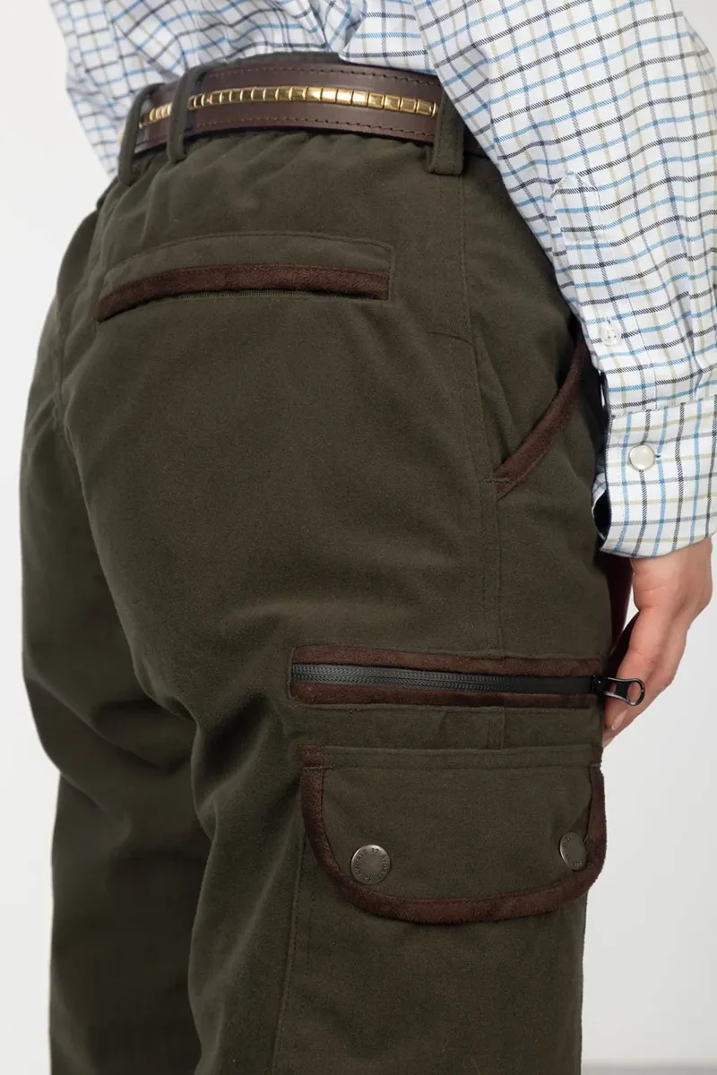 Rydale Ladies Danby Shooting Trousers in Dark Olive-8