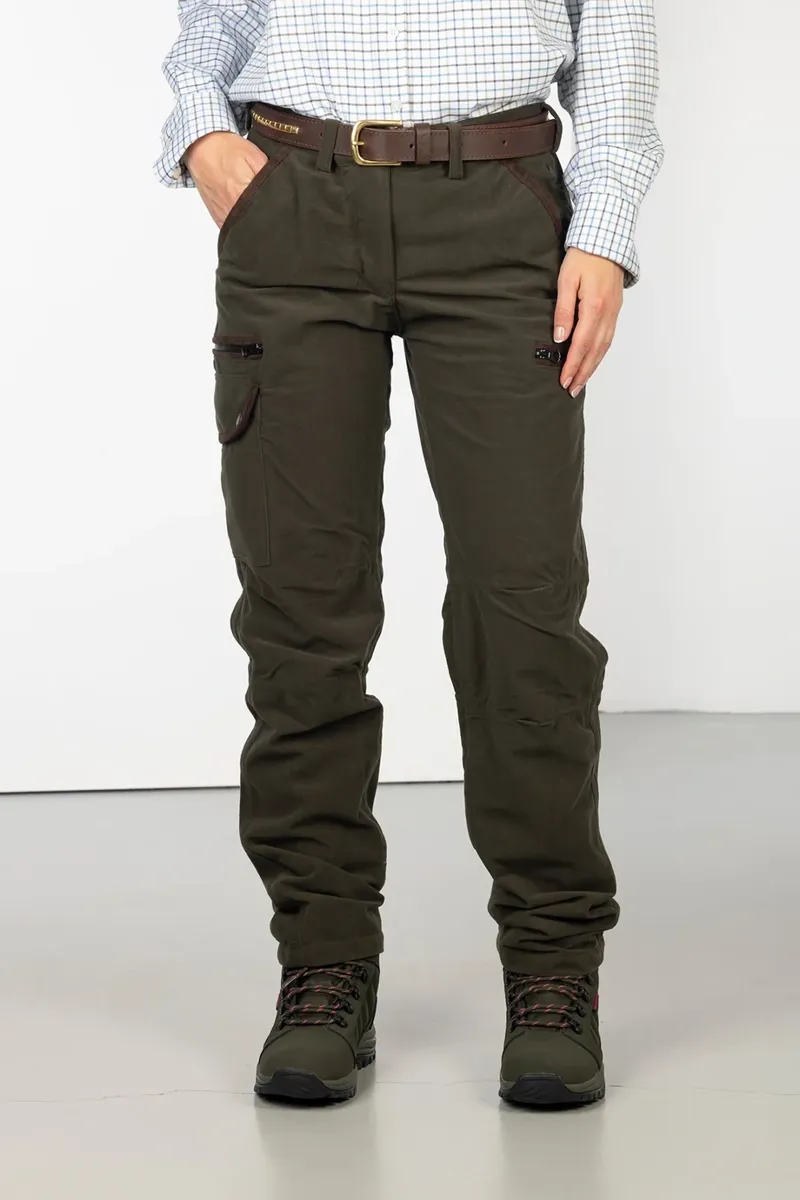 Rydale Ladies Danby Shooting Trousers in Dark Olive