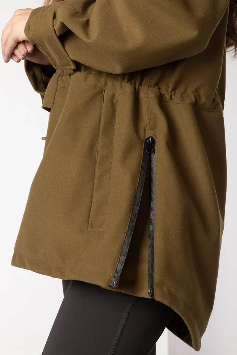Rydale Ladies Danby Performance Shooting Smock in Light Khaki-7