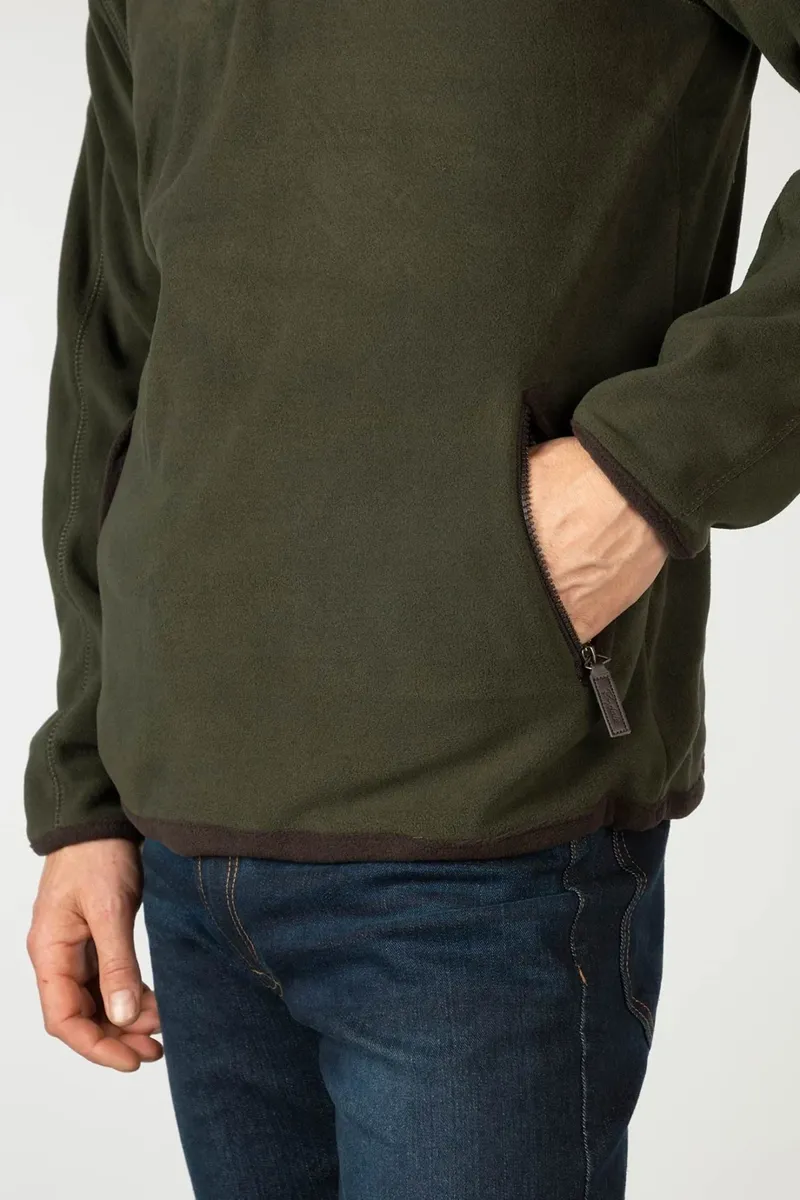 Rydale Gransmoor Men's Half Zip Fleece in Olive-8