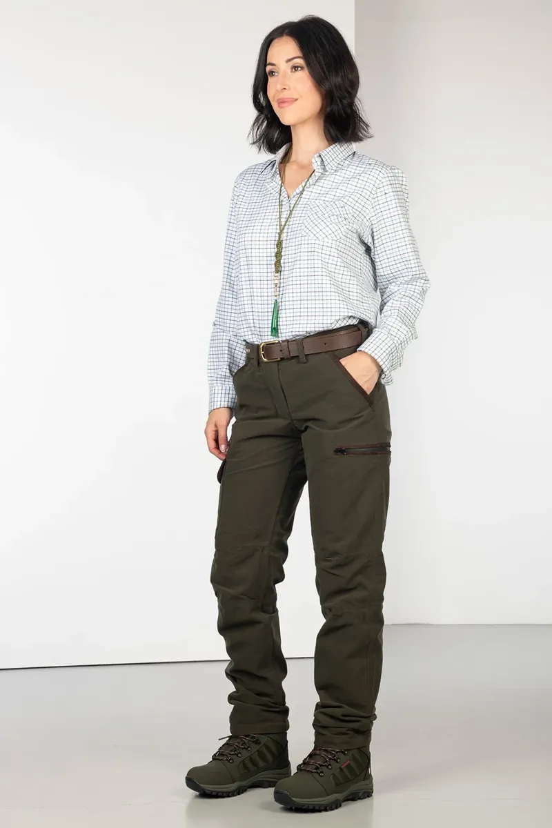 Rydale Ladies Danby Shooting Trousers in Dark Olive-3
