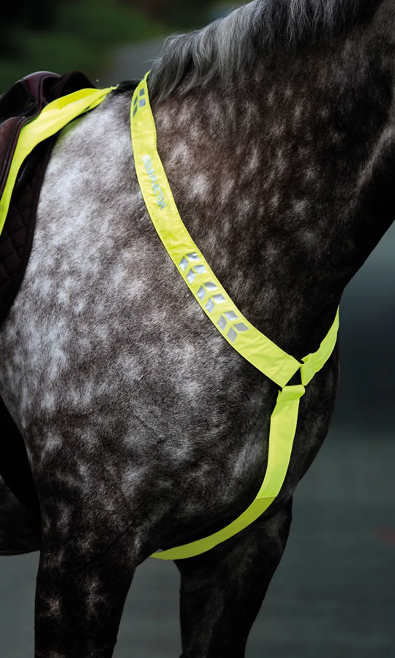 Shires EQUI-FLECTOR Breastplate in Yellow