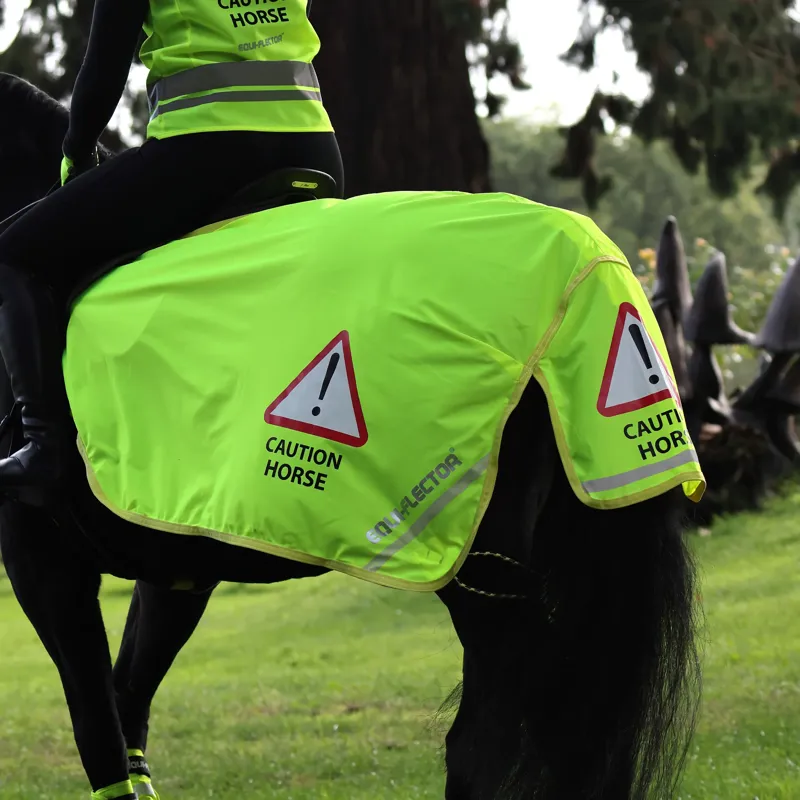 Shires EQUI-FLECTOR Mesh Exercise Sheet in Yellow