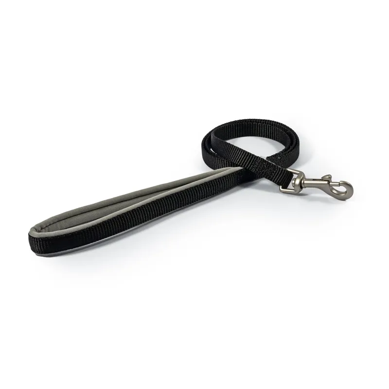 Ancol Viva Padded Nylon Snap Lead in Black