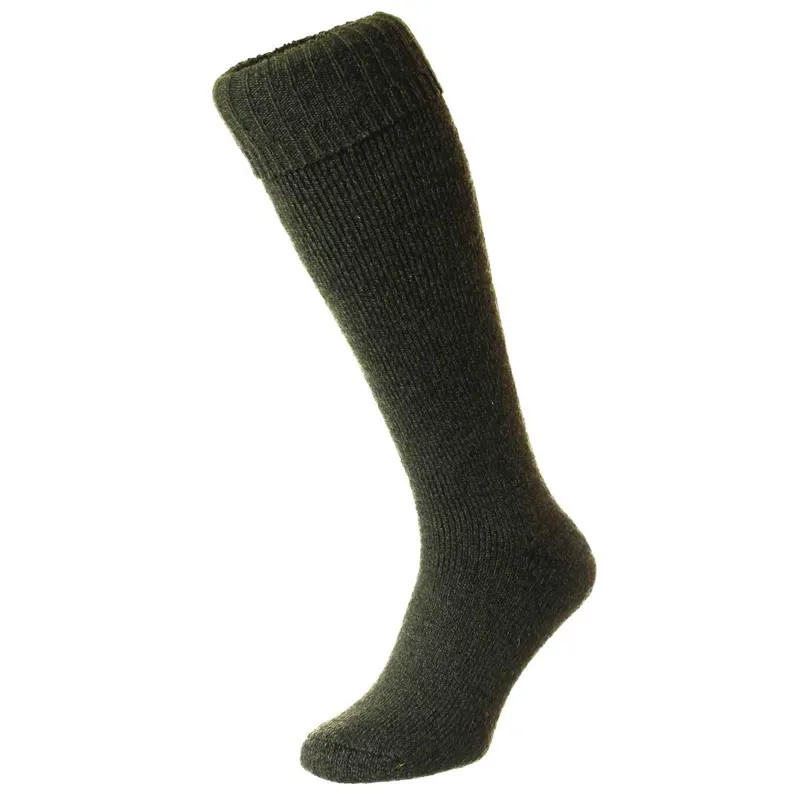 Bisley Long Wellington Boot Socks 6-11 in Green