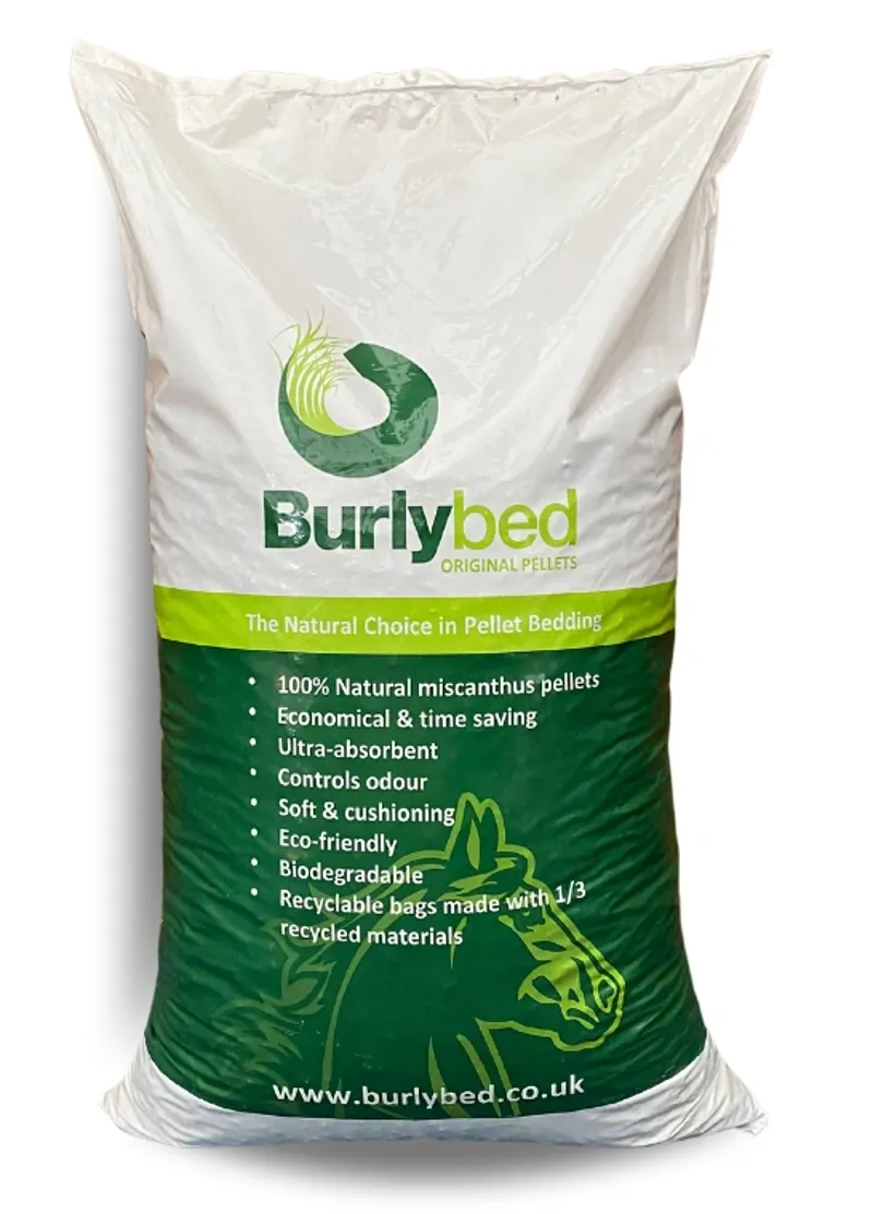Burlybed Original Miscanthus Pellets Bedding 65 Bag Pallet Deal-1