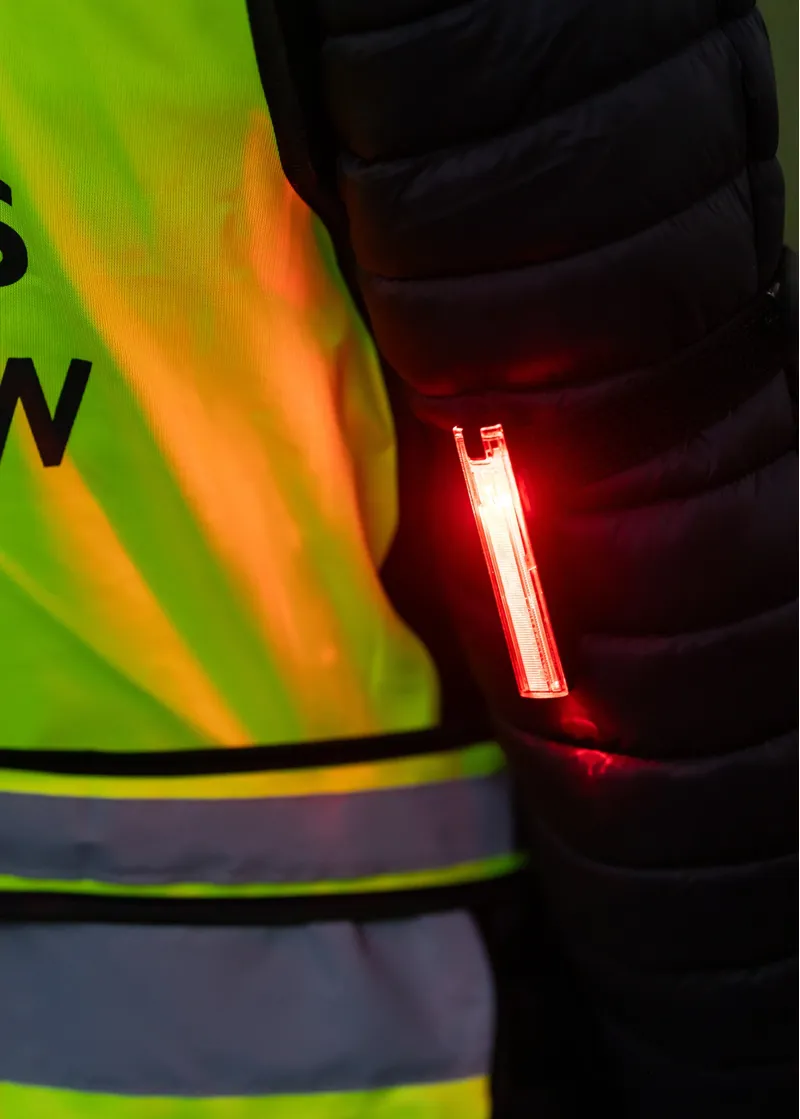 Woof Wear 3-in-1 Rider Safety Lights in Red/White