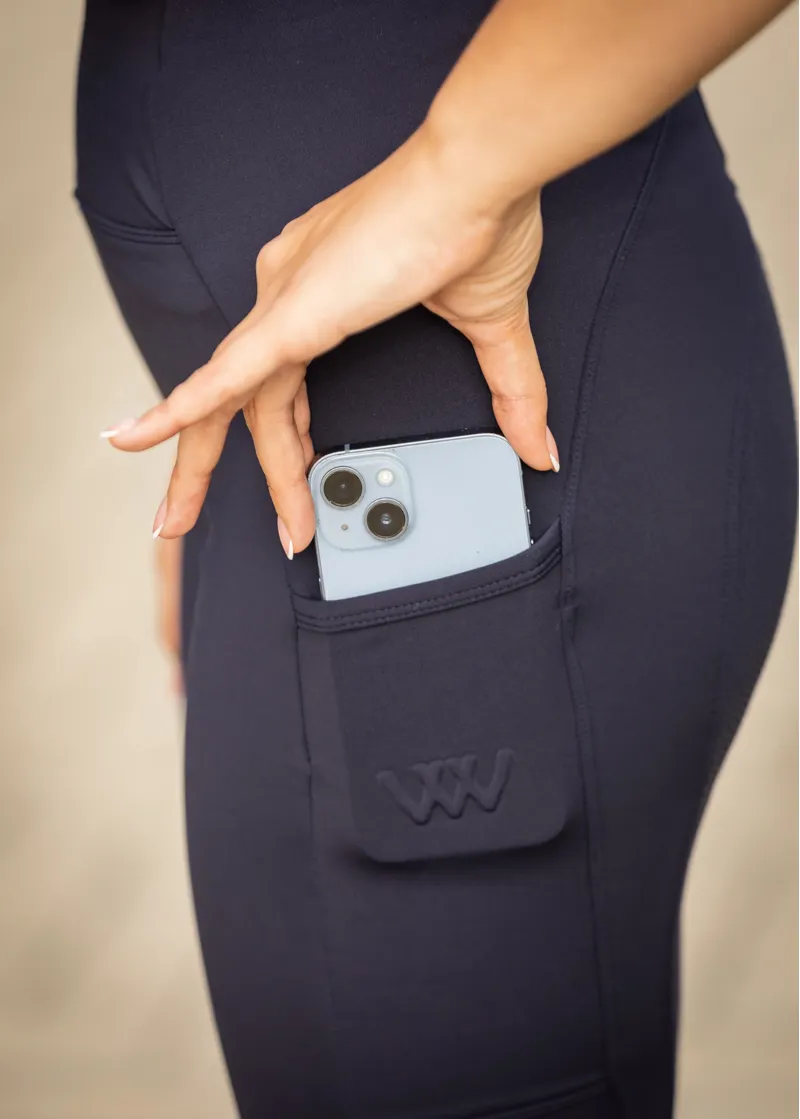 Woof Wear Ladies Original Full Seat Riding Tights in Navy-5