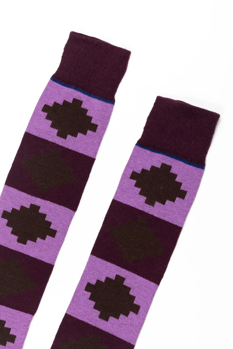 Rydale Ladies Polo Knee Length Riding Socks 4-7 in Berry-1