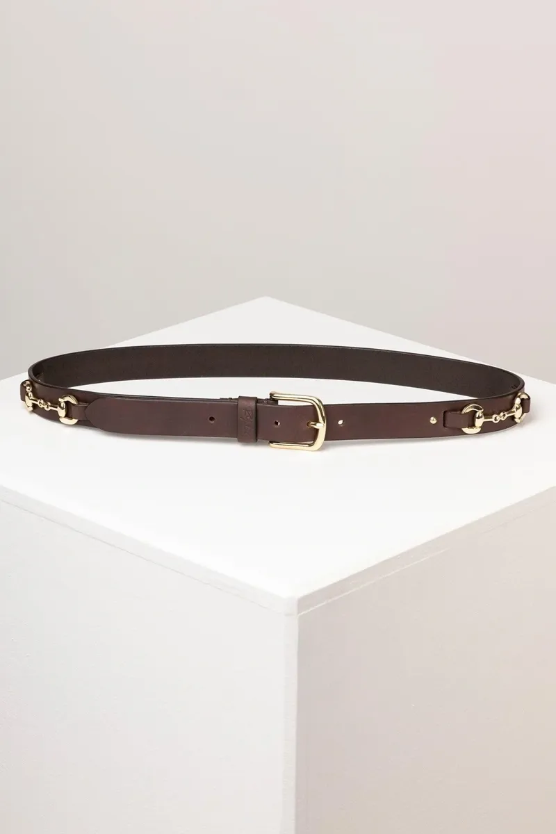 Rydale Ladies Lucinda Leather Snaffle Belt in Brown