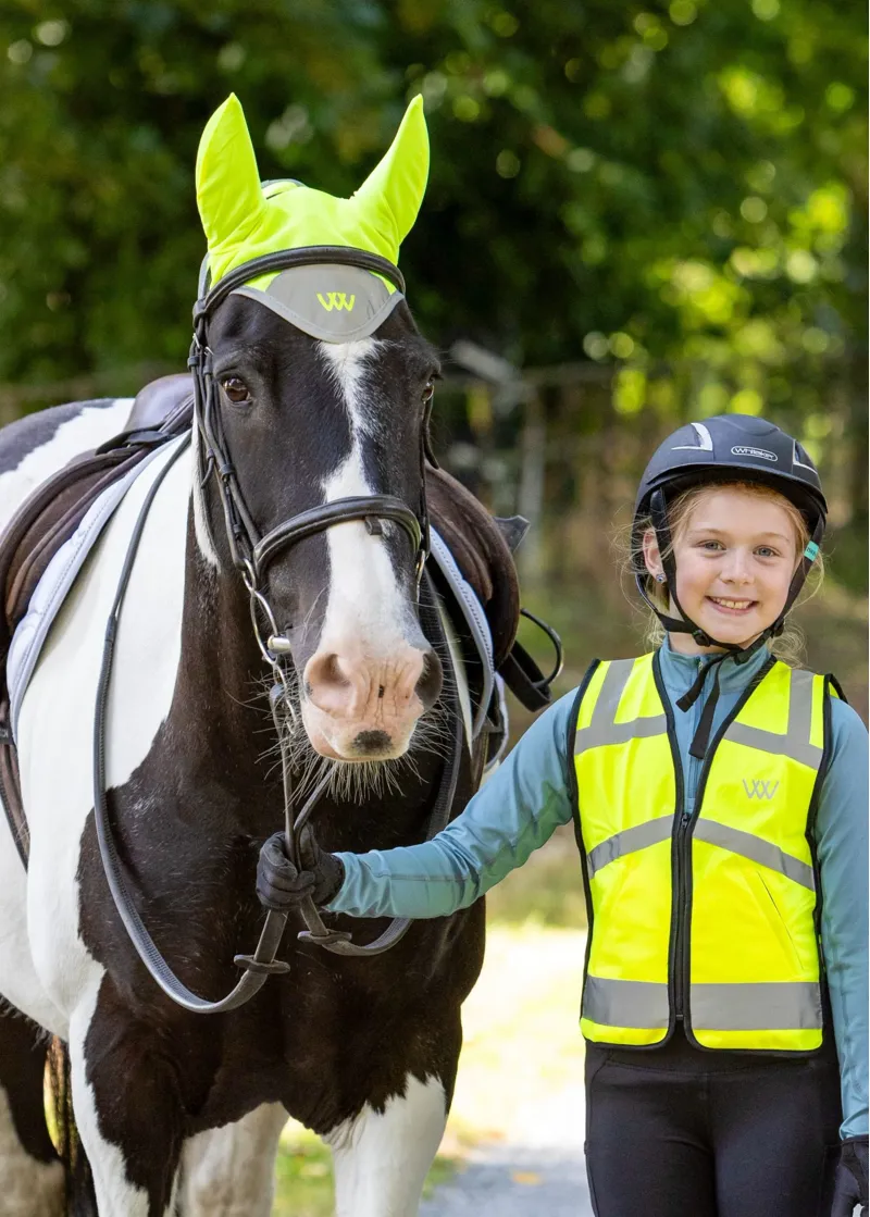Woof Wear Hi Vis Fly Veil in Yellow-3