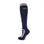 Woof Wear Long Bamboo Tech Riding Socks in Navy/Rose