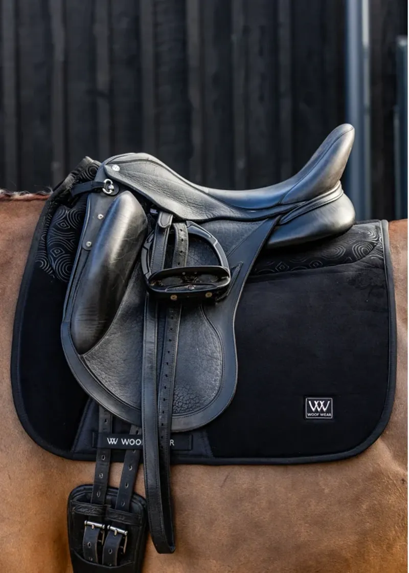 Woof Wear Elite Comfort Plus Dressage Saddle Pad in Black-1