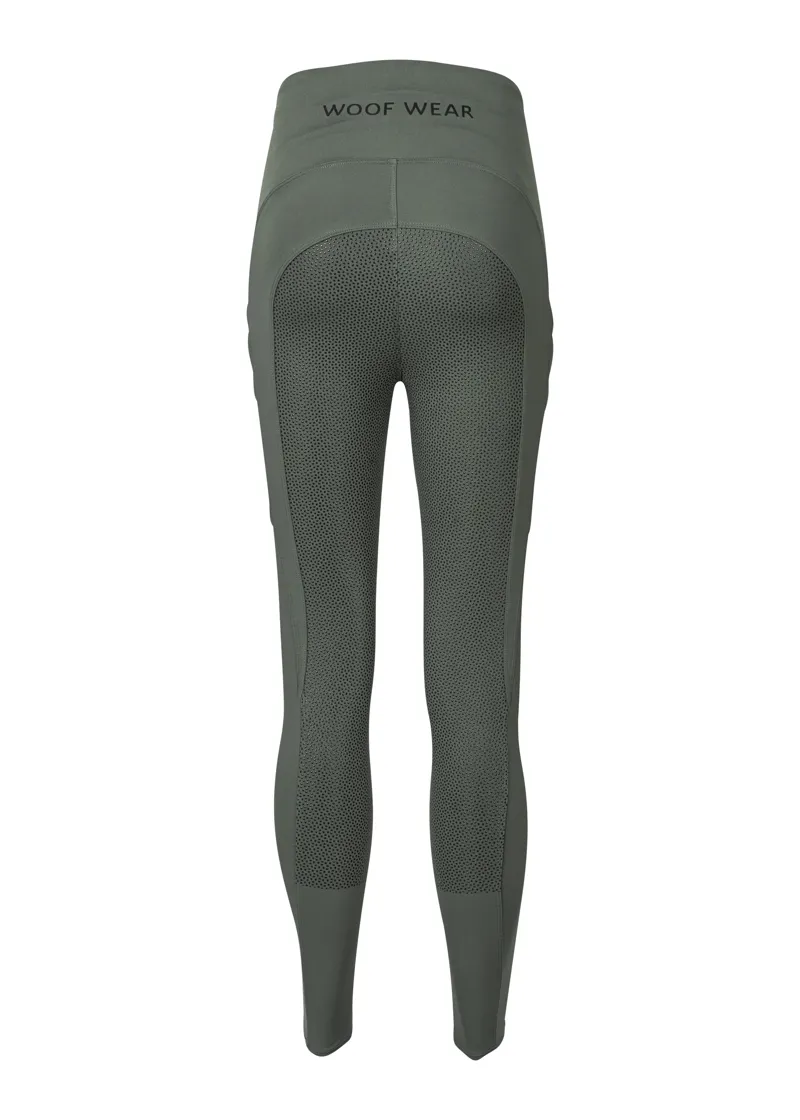 Woof Wear Ladies Original Full Seat Riding Tights in Sage Green-1