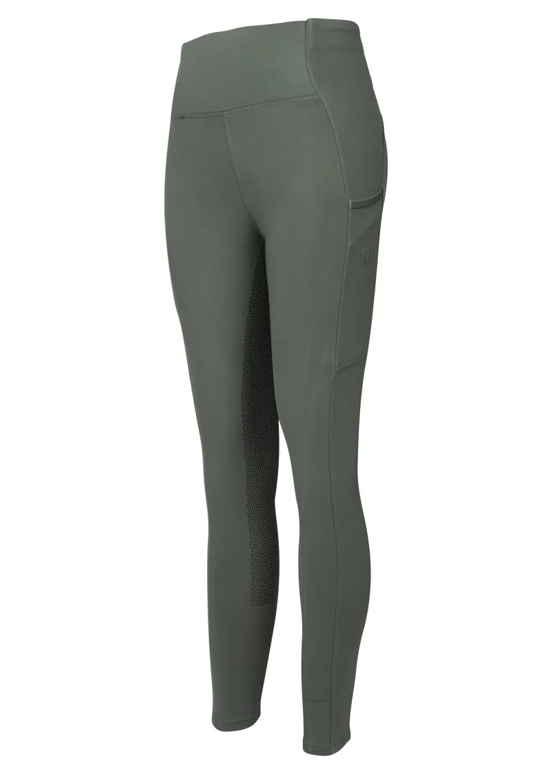 Woof Wear Ladies Original Full Seat Riding Tights in Sage Green
