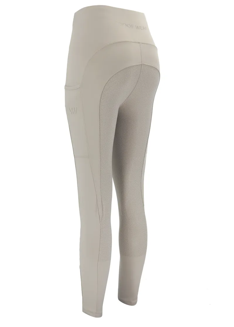 Woof Wear Ladies Original Full Seat Riding Tights in Stone-1