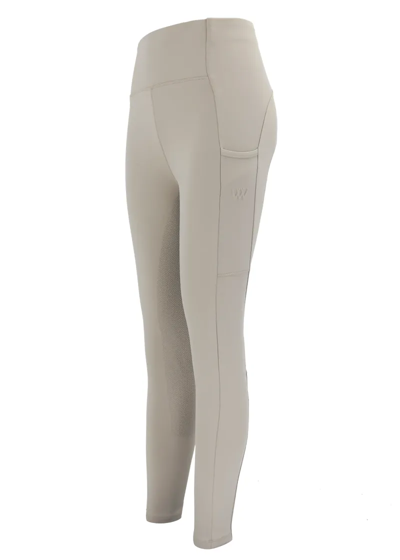 Woof Wear Ladies Original Full Seat Riding Tights in Stone